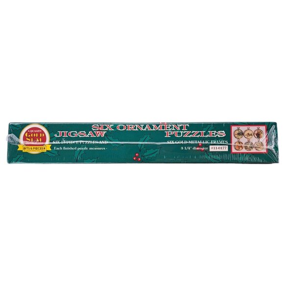 Vintage Jigsaw Puzzle Ornaments Bits Pieces Holiday Christmas New Sealed 11-0177 - Picture 5 of 5
